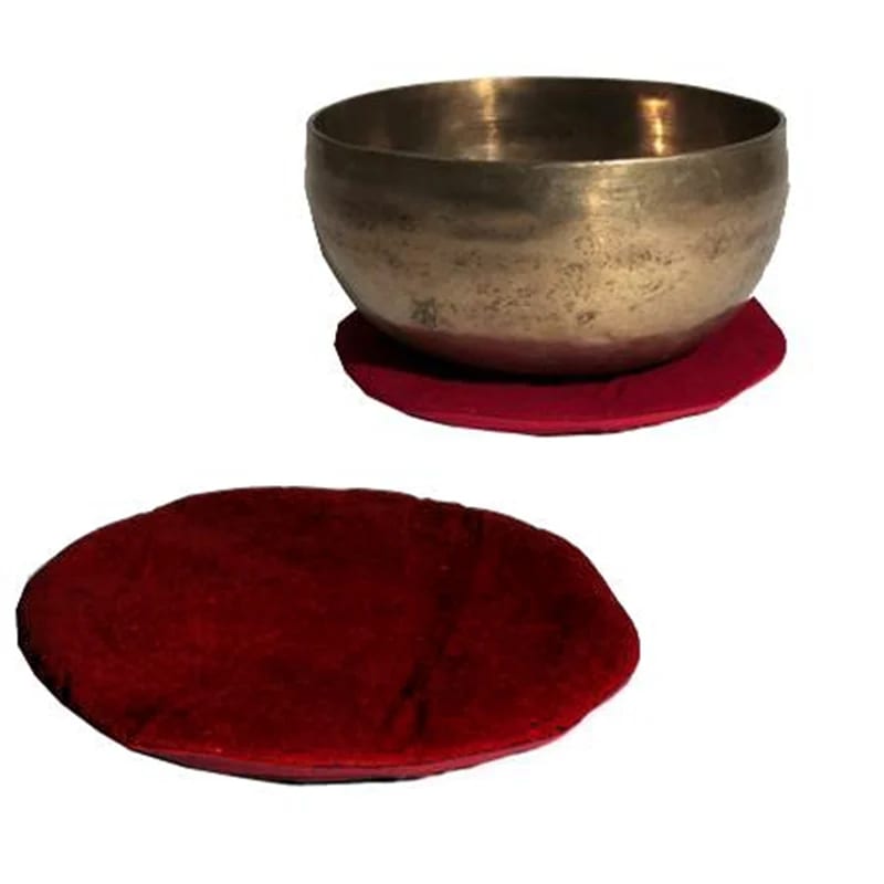 Support / Coussin rond et plat de 15 ou 20 cm de diamètre, à placer sous un bol chantant ou sur un autel, très bonne qualité, parfait pour mettre à l'honneur vos bols chantants !