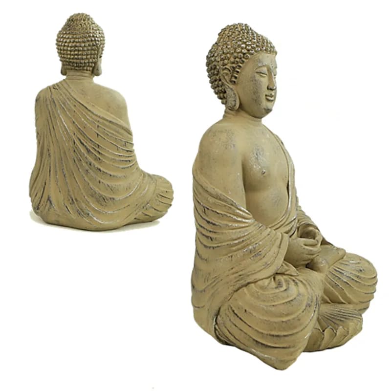 Buddha/ Bouddha Amithaba Taille XL, style japonais avec meditaton mudra (geste de la main). Divinité Bouddhiste sacré ! Très belle qualité, parfait dans une salle de Méditation, Autel, Collection...!