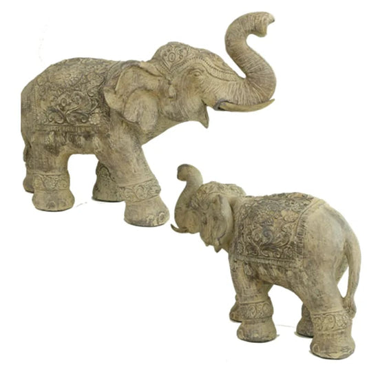 Statuette d'éléphant de 55x23x42 centimètres - 5930 grammes. Fait au Népal, parfait dans une salle de Méditation, Autel, Collection, Exposition...!