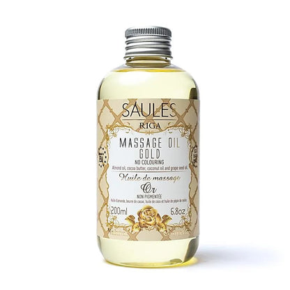 Huile de massage Ayurvedique de qualité supérieure de chez 'Saules Fabrika', 9 parfums au choix, 200 millilitres. A un effet aromathérapeutique, aidant à vous détendre et à retrouver votre énergie ! Essayer c'est l'adopter, Sans colorants artificiels !