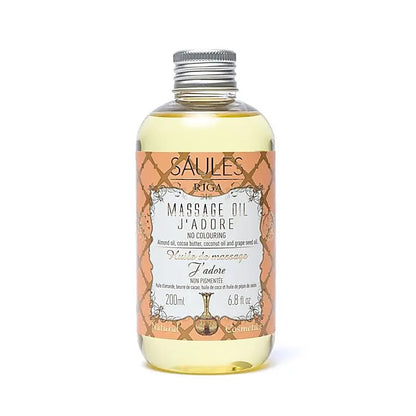 Huile de massage Ayurvedique de qualité supérieure de chez 'Saules Fabrika', 9 parfums au choix, 200 millilitres. A un effet aromathérapeutique, aidant à vous détendre et à retrouver votre énergie ! Essayer c'est l'adopter, Sans colorants artificiels !