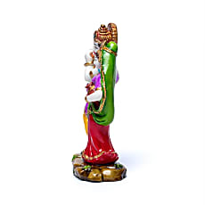 Statuette de Krisshna et Radha, taille de 15 x 10 centimètres - 260 grammes. Fait et peint à la main au Népal, parfait dans une salle de Méditation, Autel, Collection...