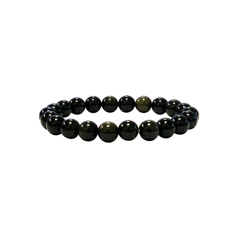 Obsidienne Dorée, perles rondes de 4, 6, 8 ou 10 mm. Vendu en fil de perle 38/39 cm, en bracelet de 17 à 21cm, en collier de 45 ou sautoir de 60cm. Qualité AA à AAA, superbes perles !