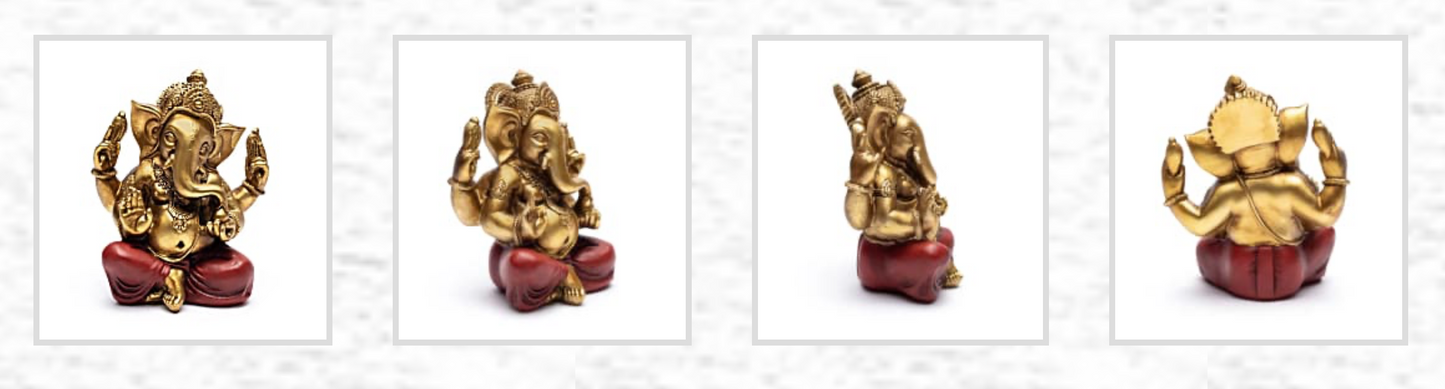 Sélection de Ganesh, de 7 à 28 centimètres de haut. Modèles en résine peints à la main, magnifiques précisions, parfait dans une salle de Méditation, Autel, Collection, Exposition...!