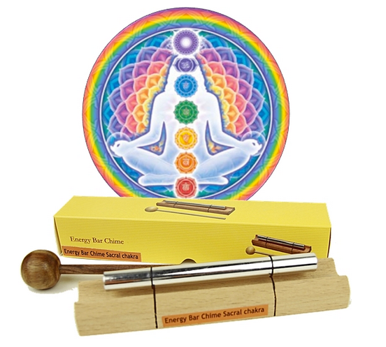 Sélection d'energy chimes/ barres sonores, set de 7 barres 'Fréquences des 7 chakras' ! 16 à 20 cm, vendu avec maillet. Parfait pour la Méditation, soins, bains de sons...