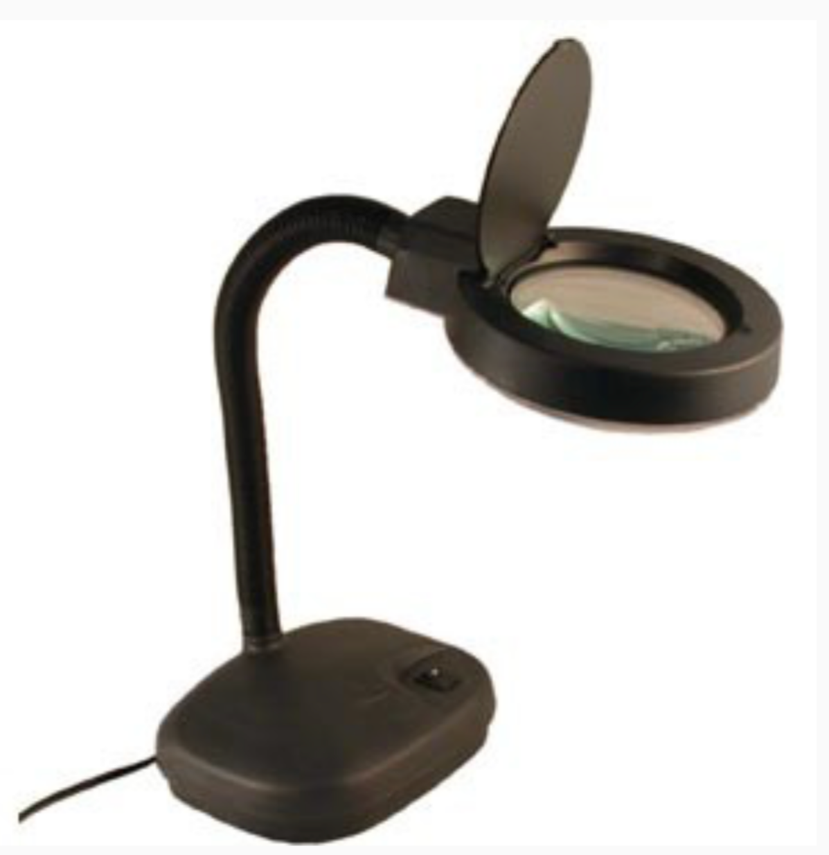 Lampe avec loupe grossissante, 2 zones de grossissement. Vendu avec cable d'alimentation, prêt à brancher ! parfait !