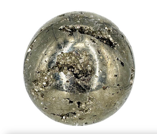 Pyrite cristal du pérou, pièce unique, sphère de 75 millimètres - 1,090 grammes. une pierre naturellement belle ! Parfait pour la lithothérapie, collection, exposition...!