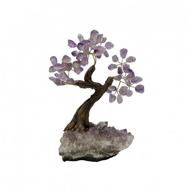 Arbre de vie en amethyste, 4 tailles au choix de 15 à 35 centimètres, superbes finitions, très belles qualité. Même le socle est en améthyste, magnifiques pièces !