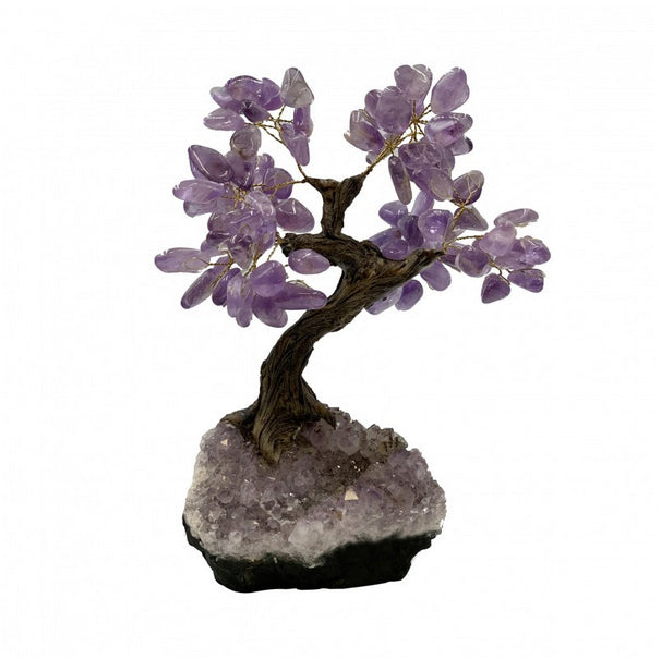 Arbre de vie en amethyste, 4 tailles au choix de 15 à 35 centimètres, superbes finitions, très belles qualité. Même le socle est en améthyste, magnifiques pièces !