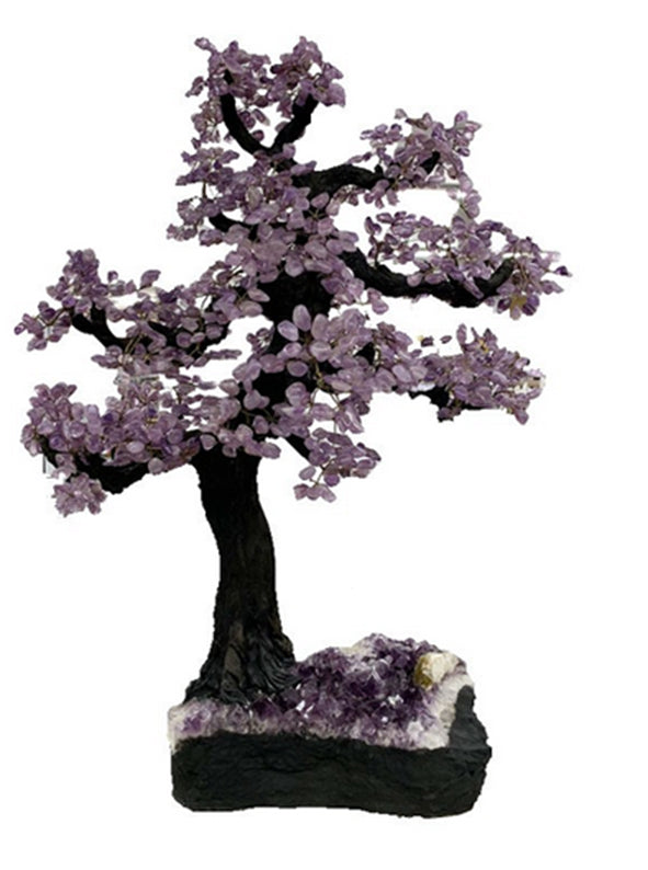 Arbre de vie en amethyste, 4 tailles au choix de 15 à 35 centimètres, superbes finitions, très belles qualité. Même le socle est en améthyste, magnifiques pièces !