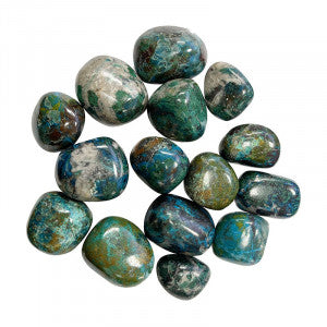 Chrysocolle, perles rondes de 6 et 8 mm, vendu en : fil de perle 38/39 cm, en bracelet de 17 à 21cm, en collier de 45 ou sautoir de 60cm. Qualité AA à AAA, superbes perles souvent prises pour de la turquoise !