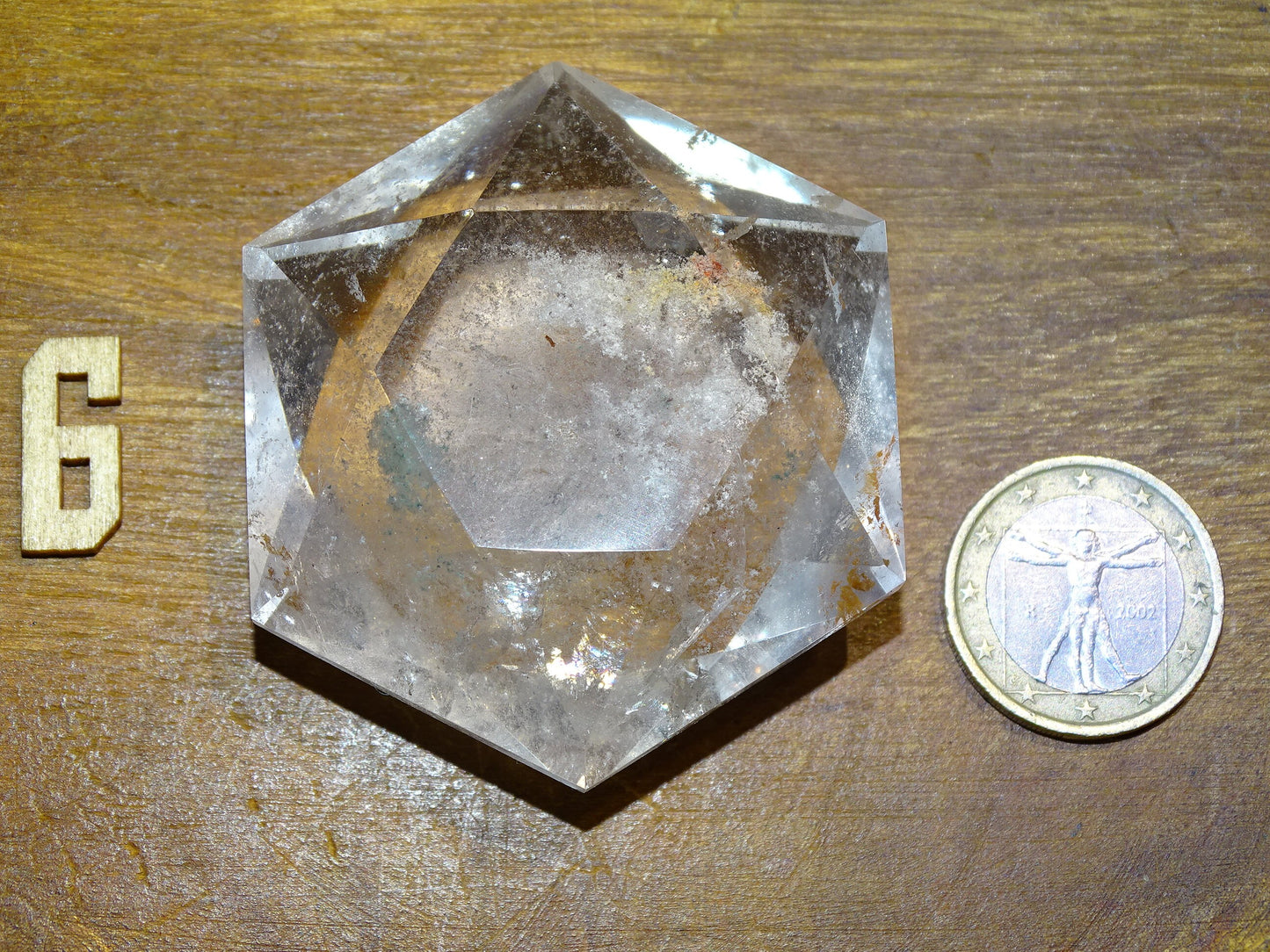 Sélection de sceaux de Salomon en cristal de roche (quartz), très belle qualité, taillés à la main à Madagascar, un symbole rare !