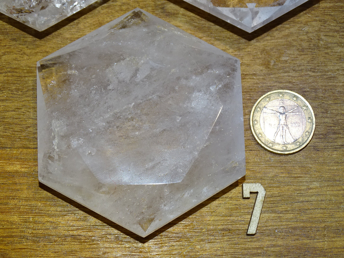 Sélection de sceaux de Salomon en cristal de roche (quartz), très belle qualité, taillés à la main à Madagascar, un symbole rare !