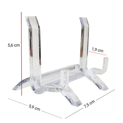 Supports pour plaques ou tranches de pierres afin de stabliser et présenter vos minéraux ... 2 modèles, 2 tailles au choix , fait en pvc, pratique !