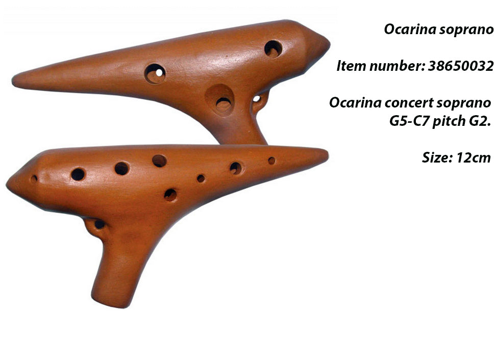 Ocarina 'professionnel' en terre cuite pour concert, scéne, bain de son... 6 modèles au choix ! Des sons pour voyager, des sons doux et profond comme la terre !