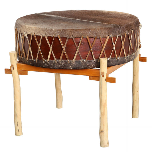 Tambour 'Mère'/ Mother drum, modèles au choix de Ø 100, 120, 140 centimètres. Vendu avec 2 maillets adaptés de 50x8 centimètres, parfait pour des rituels à plusieurs ! Housse + table en option !