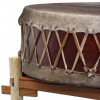 Tambour 'Mère'/ Mother drum, modèles au choix de Ø 100, 120, 140 centimètres. Vendu avec 2 maillets adaptés de 50x8 centimètres, parfait pour des rituels à plusieurs ! Housse + table en option !